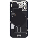 Tapa trasera de vidrio color teal para iPhone 16 con MagSafe, NFC y flex de linterna, repuesto original.
