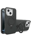Funda heavy duty con carga inalambrica y kickstand iPhone 14 Plus / 15 Plus BLACK