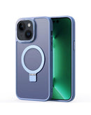 ¡Protege y carga tu iPhone 14 Plus / 15 Plus con estilo en Xela Quetzaltenango con este case de carga inalámbrica carbon azul oscuro con soporte de anillo!