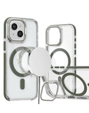 Encuentra la funda transparente magnética con soporte de cámara para iPhone 14 Plus / 15 Plus en Quetzaltenango en Xela.
