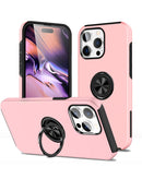 Protege tu iPhone 15 Pro con estilo en Xela Quetzaltenango con este case de color rosa con anillo magnético.
