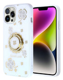 Protege tu iPhone 15 Pro con estilo con esta funda de diamante de lujo brillante con anillo en Xela.