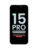 Encuentra pantallas originales con sensor de proximidad flex preinstalado para iPhone 15 Pro OLED en Quetzaltenango.