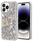 Protege tu iPhone 15 Pro con esta funda de silicona rígida Crystal Flower Perfume en Xela Quetzaltenango.