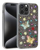 Encuentra las mejores fundas Butterfly Glitter Rhinestone GRAY para iPhone 15 Pro Max en Quetzaltenango.