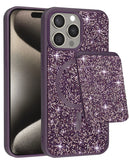 Encuentra en Xela Quetzaltenango la funda Diamond de protección a doble capa magnética para iPhone 15 Pro Max en color púrpura.