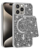 Funda protectora en Quetzaltenango para iPhone 15 Pro Max con ranura para tarjeta y diseño Magnetic Diamond.