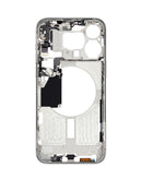 Marco intermedio blanco titanio para iPhone 15 Pro Max, con piezas pequeñas, versión internacional.