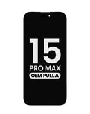 Pantalla original con cable flex de sensor de luz iPhone 15 Pro Max (Pull A Grade)