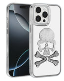 Funda diseño Skull transparente para iPhone 15 Pro Max en Quetzaltenango.