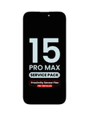 Encuentra la pantalla original OLED con sensor de proximidad y cable flex para iPhone 15 Pro Max en Xela Quetzaltenango.