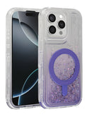Encuentra la funda protectora con carga inalámbrica y bumper líquido con brillantina para iPhone 15 Pro Max en Xela Quetzaltenango.