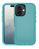 Protege tu iPhone 16 con esta funda heavy duty en color teal en Quetzaltenango.