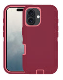 Protege tu iPhone 16 con este case heavy duty en maroon y pink en Xela Quetzaltenango.
