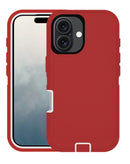 Protege tu iPhone 16 con esta funda heavy duty en color rojo y blanco en Xela Quetzaltenango.