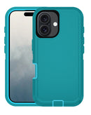 Encuentra en Xela Quetzaltenango el case pesado para iPhone 16 en color teal & white para proteger tu dispositivo.