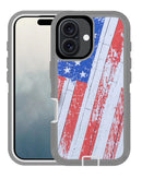 Funda de alta resistencia con diseño de la bandera de Estados Unidos para iPhone 16 en Xela Quetzaltenango.