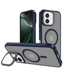 Encuentra el estuche transparente con soporte de cámara y carga inalámbrica para iPhone en Xela.