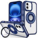 Protege tu iPhone 16 con estilo con este Skin Feel Transparent Case con soporte de anillo en color DARK BLUE en Xela Quetzaltenango.