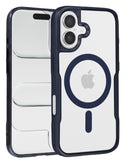 Funda magnetica brillante y transparente iPhone 16 (DARK BLUE)
