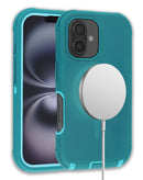 Encuentra la tapa trasera wireless charging heavy duty color verde claro para iPhone 16 en Xela al mejor precio.