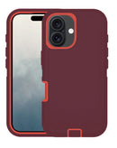 Protege tu iPhone 16 con esta funda heavy duty en color maroon y red en Xela Quetzaltenango.