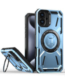 Protege tu iPhone 16 con esta funda resistente a golpes con portador de anillo incorporado en color azul en Xela Quetzaltenango.