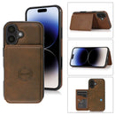 Protege tu iPhone 16 con estilo en Quetzaltenango con esta elegante funda de cuero billetera en color Marrón.