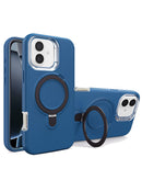 Protege tu iPhone 16 con estilo con la funda heavy duty con soporte para carga inalámbrica en color ROYAL BLUE disponible en Xela Quetzaltenango.