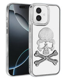 Protege tu iPhone 16 con estilo con esta funda transparente con diseño de calavera en Xela Quetzaltenango.