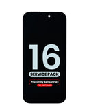 Reparación de pantalla original con sensor de proximidad flex con IC preinstalado para iPhone 16 en Xela Quetzaltenango.
