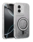 Encuentra la funda protectora con carga inalámbrica glitter liquid para iPhone 16 en Quetzaltenango.