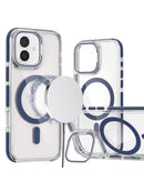Protege tu iPhone 16 con esta funda magnética clara con soporte para cámara y kickstand en Xela Quetzaltenango.
