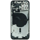 Tapa trasera completa para iPhone 12 Pro color Azul Pacífico (Pacific Blue), incluye todas las piezas pequeñas para una reparación fácil.