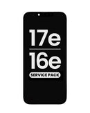 Pantalla OLED original para iPhone 16e/17e con cable flex y sensor de luz, ideal para reparación.