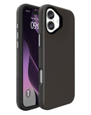 Consigue en Xela la mejor funda de doble capa con absorción de impactos para tu iPhone 16 Plus en color negro.