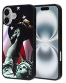 Protege tu iPhone 16 Plus con estilo con esta case de aluminio impresa con la Estatua de la Libertad en Quetzaltenango.