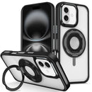 Protege tu iPhone 16 Plus con esta funda transparente con anillo de silicona en color negro en Xela, Quetzaltenango.