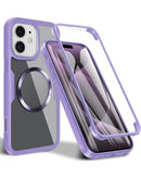 Funda completa de silicona antichoque iPhone 16 Plus PURPLE