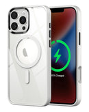 Protege tu iPhone 16 Pro con fundas transparentes magnéticas brillantes en color blanco en Xela Quetzaltenango.