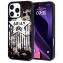 Encuentra la tapa trasera impresa en aluminio con diseño A.R.M.Y para iPhone 16 Pro en Xela Quetzaltenango.
