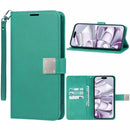 Protege tu iPhone 16 Pro con estilo y elegancia con esta funda cartera de cuero TEAL en Quetzaltenango.