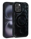 Funda magnetica delgada con soporte de camara kickstand Camo Design estilo 7 iPhone 16 Pro