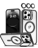 Funda de silicona con soporte para cámara diseñada para iPhone 16 Pro Max en Xela.