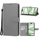 Funda cartera de cuero con ranura para tarjetas iPhone 16 Pro Max GRAY