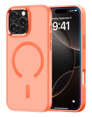 Case de carga inalambrica magnetico con IC preinstalado iPhone 16 Pro Max (ORANGE)