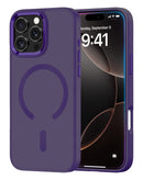 Case de carga inalambrico magnetico con chip IC iPhone 16 Pro Max (PURPLE)