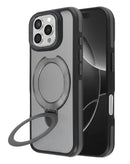 Protege tu iPhone 16 Pro Max con este case transparente mate con carga wireless y soporte en Xela.