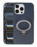 Case Pastel Shield Carbon Fiber Magnetic Kickstand iPhone 16 Pro Max (NAVY BLUE)