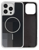 Funda con patron de color tejido iPhone 16 Pro Max (Negro)